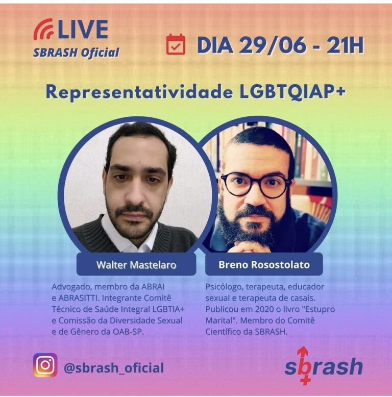 Live SBRASH: Representatividade LGBTQIA+